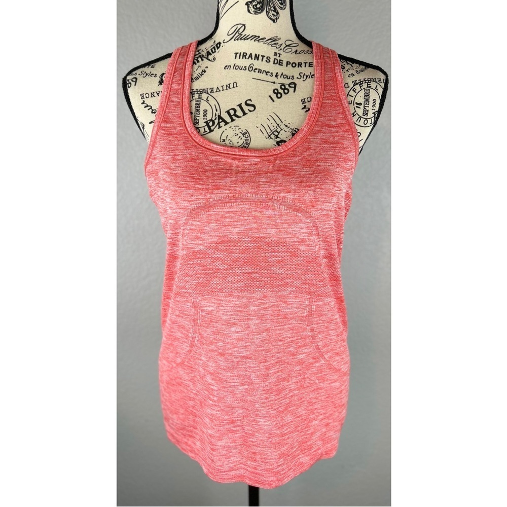 Lululemon Swiftly Tech Racerback Tank Coral, size 8